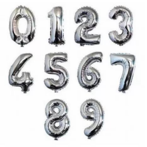 Globos Metalizados con Números